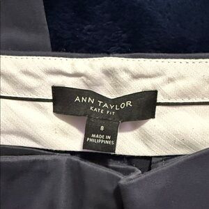 Ann Taylor Kate Fit Trousers in Charcoal
